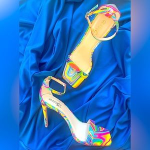 ROUGE HELIUM Multicolored Sandal Stiletto-Size 8.5